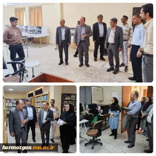 بازدید دکتر احمدی معاون پژوهش و فناوری دانشگاه، از مراکز دانشگاه ملی مهارت  استان هرمزگان